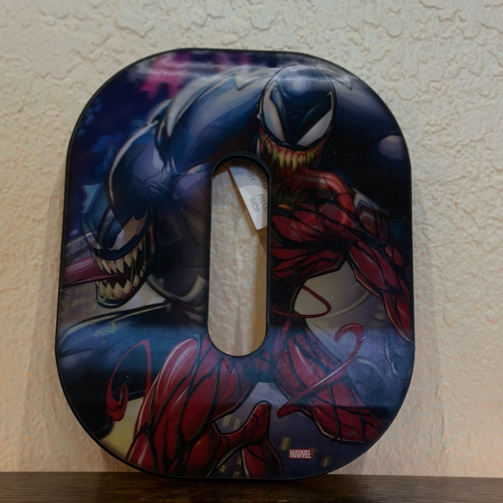 Marvel Venom holographic letter